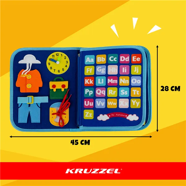 Manipulative book - blue Kruzzel 26881
