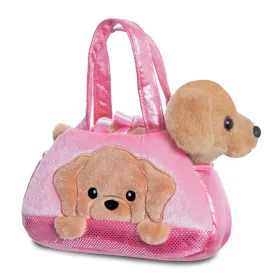 Fancy Pals – PeekaBoo Labrador Plush Toy in a Pink Bag 20 cm Eco-Friendly