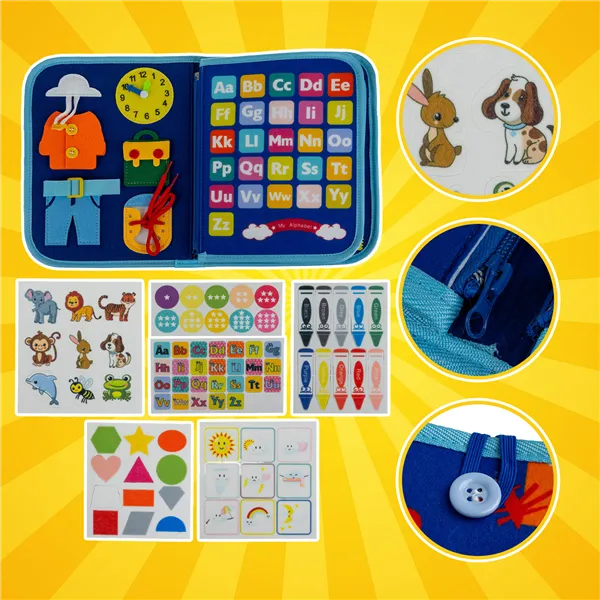 Manipulative book - blue Kruzzel 26881