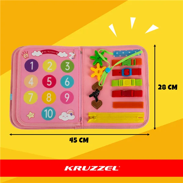 Manipulative book - pink Kruzzel 26880