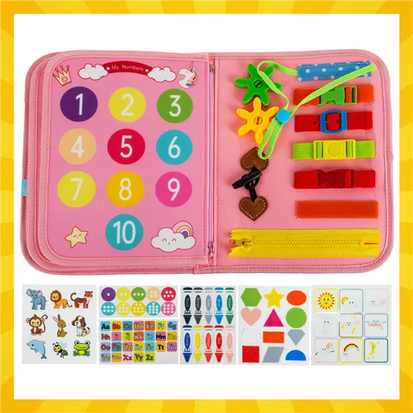 Manipulative book - pink Kruzzel 26880