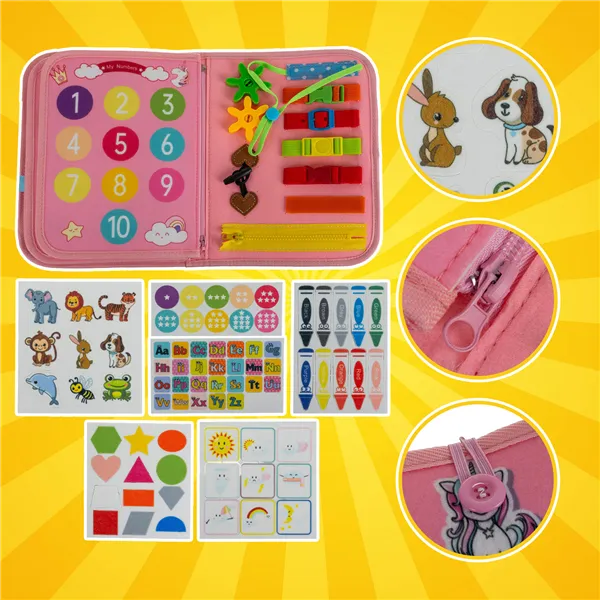 Manipulative book - pink Kruzzel 26880