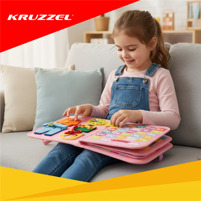 Manipulative book - pink Kruzzel 26880