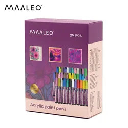 Akriliniai žymekliai – 36 vnt. rinkinys Maaleo 25813