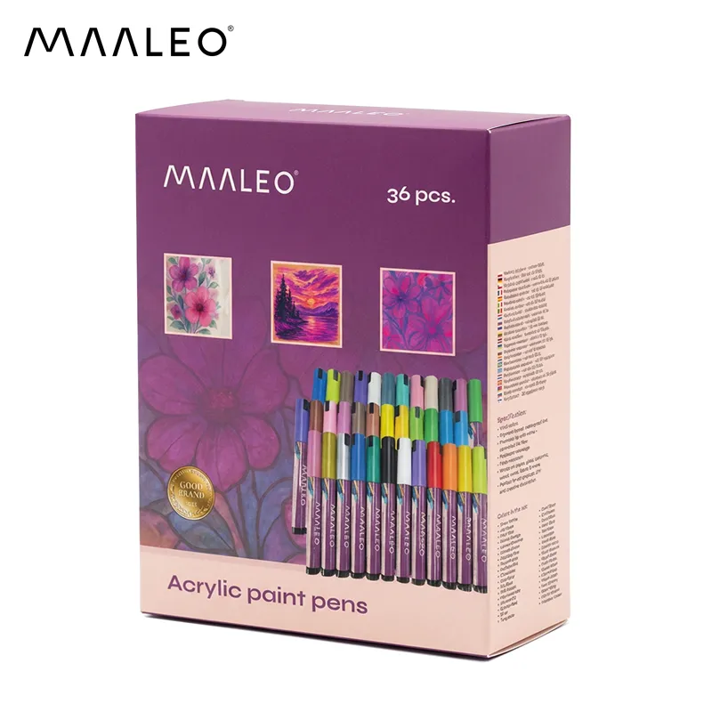 Akriliniai žymekliai – 36 vnt. rinkinys Maaleo 25813