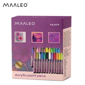 Acrylic markers - set of 24 Maaleo 25790