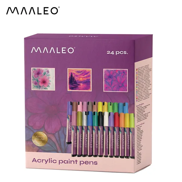 Akriliniai žymekliai - 24 vnt. rinkinys Maaleo 25790