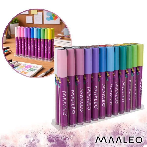 Akriliniai žymekliai - 24 vnt. rinkinys Maaleo 25790