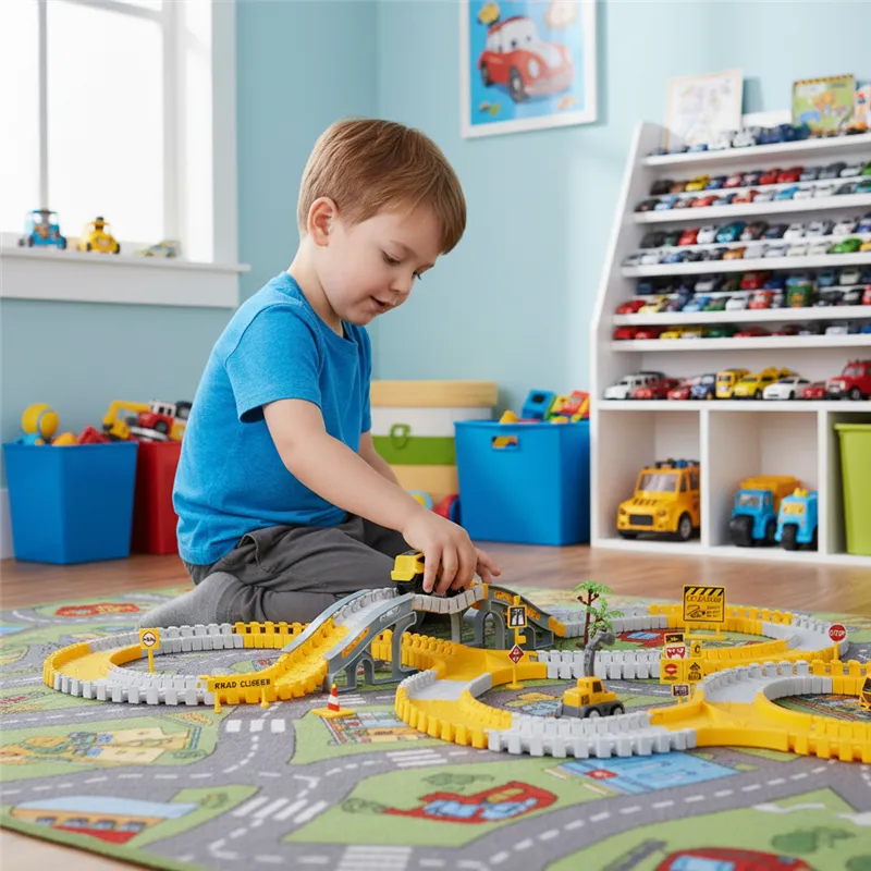 Car track with cars 26539