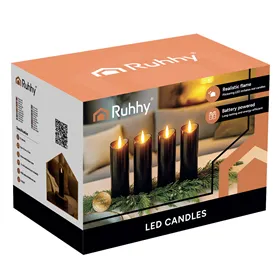 LED candles 12 pieces 15cm Ruhhy 26382