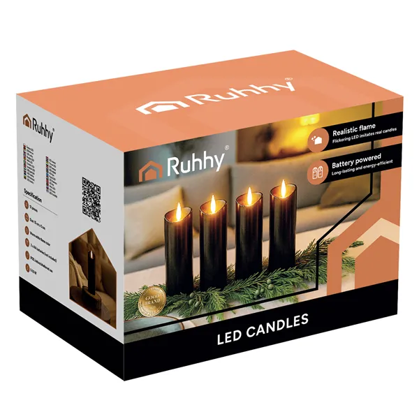 LED candles 12 pieces 15cm Ruhhy 26382
