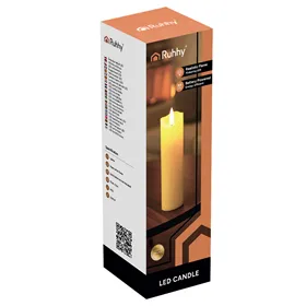 LED candle/insert 17x5cm 1pc Ruhhy 26720