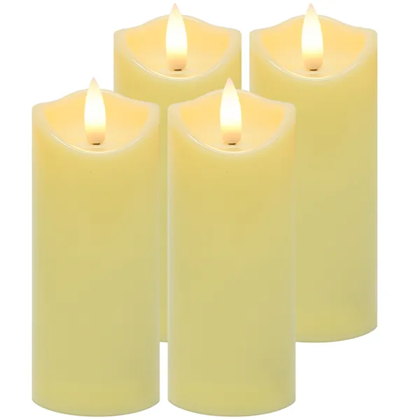 LED candle/insert 12.5x5cm 4pcs Ruhhy 26485