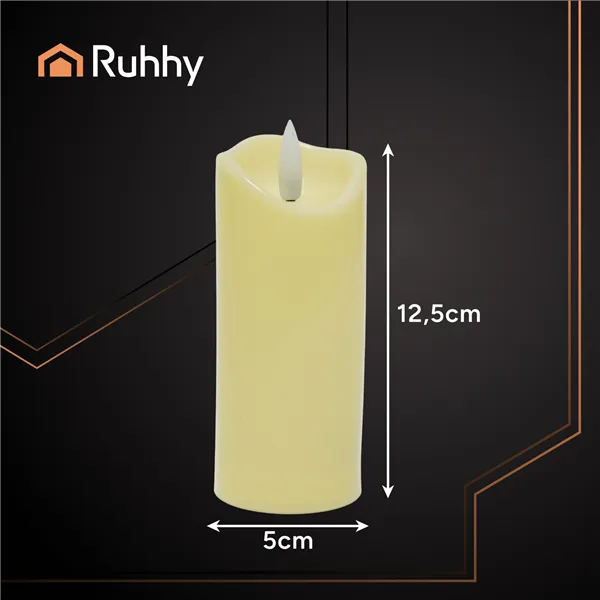 LED candle/insert 12.5x5cm 4pcs Ruhhy 26485