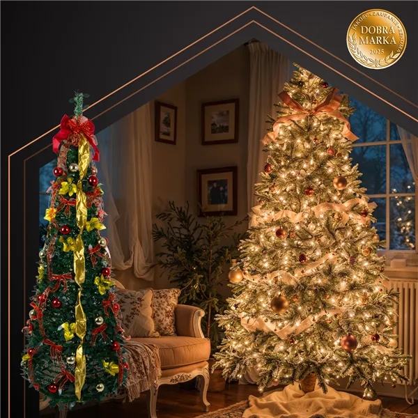 Foldable Christmas tree with decorations 1.8m Ruhhy 26757