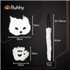 4-piece cat/fox costume, white, Ruhhy 26249