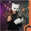 4-piece cat/fox costume, white, Ruhhy 26249