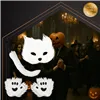 4-piece cat/fox costume, white, Ruhhy 26249