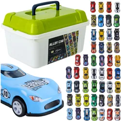 Motorized cars in a suitcase, 50 pcs. 26603