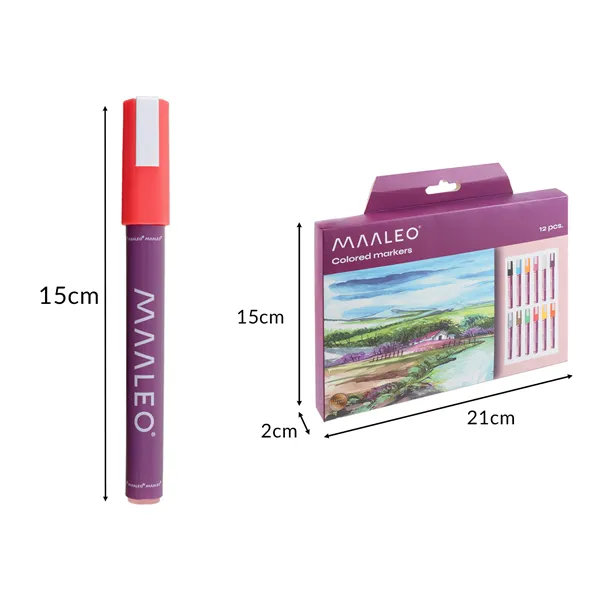 Set of 12 decorative markers Maaleo 25743