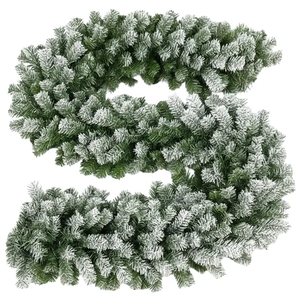 Snow-covered Christmas tree garland 2.7m HQ Ruhhy 26244