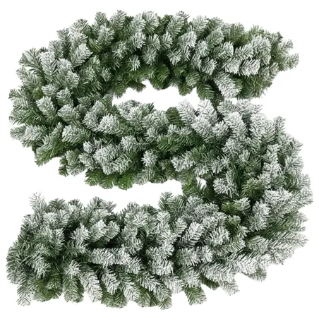 Snow-covered Christmas tree garland 2.7m HQ Ruhhy 26244