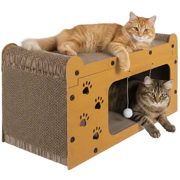 Cat scratching post - two-story house Purlov 27016