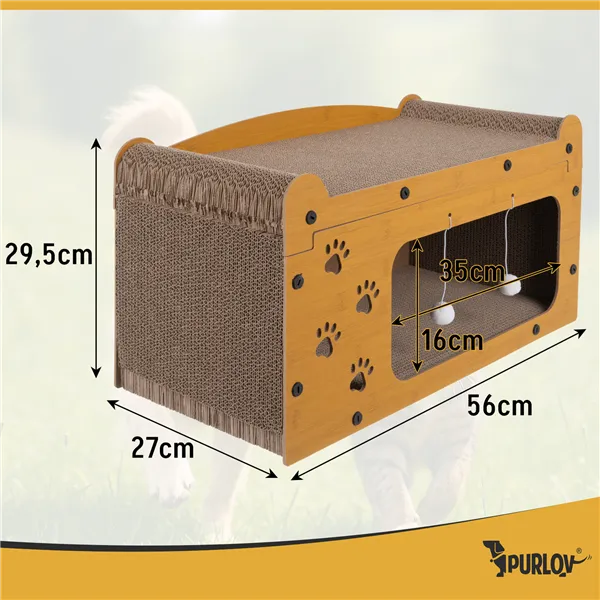 Cat scratching post - two-story house Purlov 27016