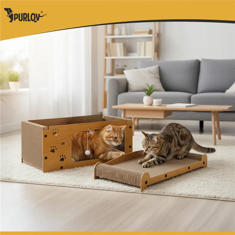 Cat scratching post - two-story house Purlov 27016