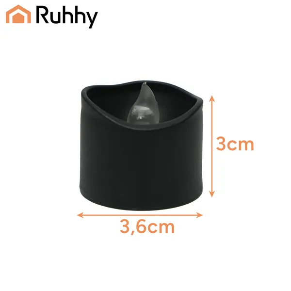 LED žvakės 12 vnt. 3,6 cm Ruhhy 26128