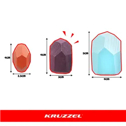Stones/wooden blocks - 16 pcs Kruzzel 26323
