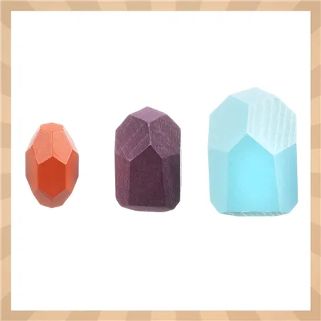 Stones/wooden blocks - 16 pcs Kruzzel 26323