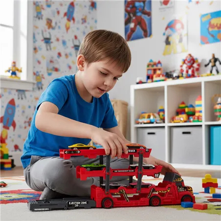 TIR truck set with 6 cars 26303