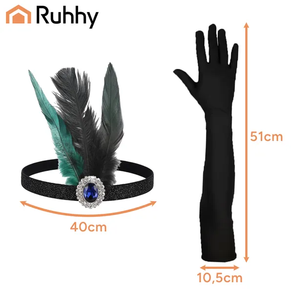Daami kostüüm – komplekt 9-osaline Ruhhy 26273