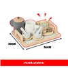 Kruzzel 26543 16-piece wooden tea set