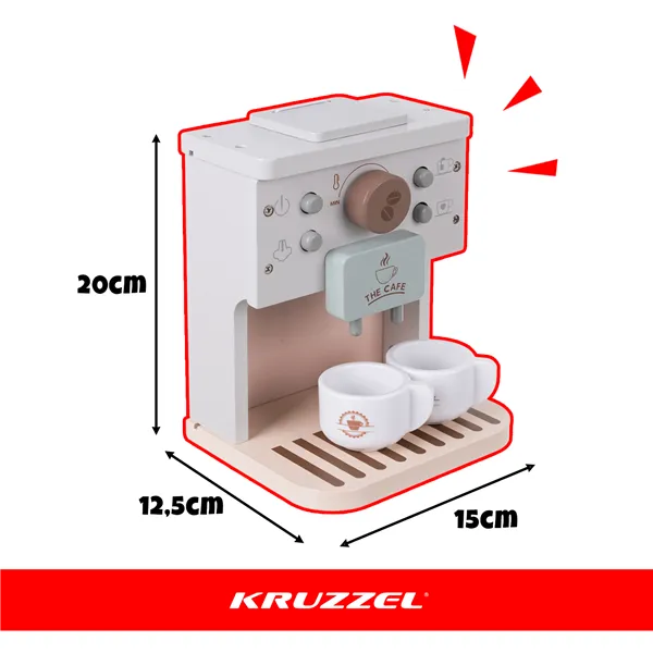 Wooden coffee maker for children Kruzzel 26512