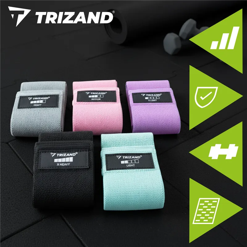 Set of exercise bands - 5 pcs Trizand 25877