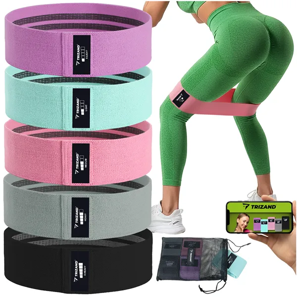 Set of exercise bands - 5 pcs Trizand 25877