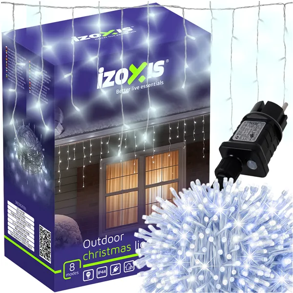 Outdoor string lights 500LED 22.5m cool white Izoxis 26705