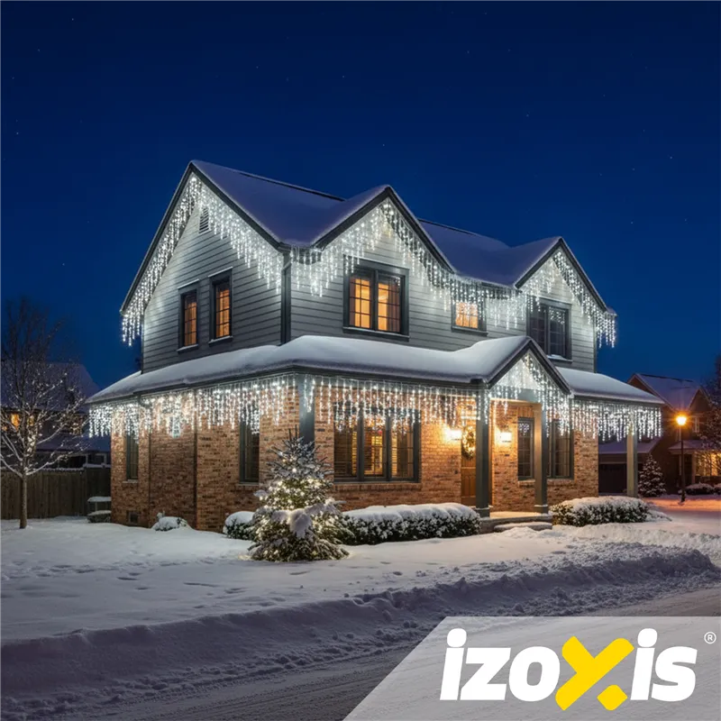 Outdoor string lights 500LED 22.5m cool white Izoxis 26705