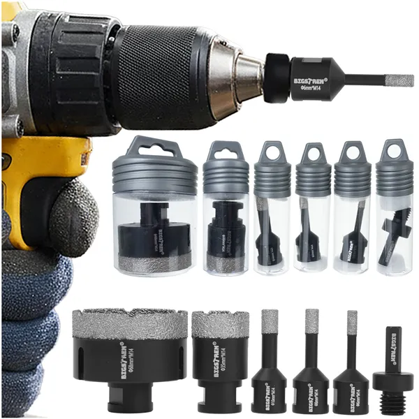 Diamond hole saws - set of 6 Bigstreen 27079
