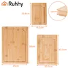 Bamboo cutting board - 3 pcs + Ruhhy stand