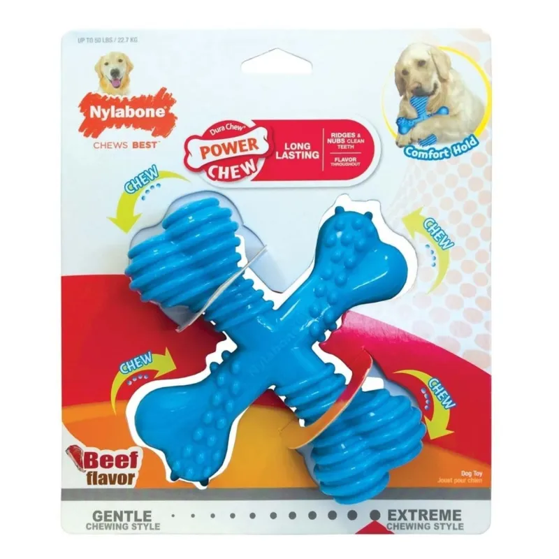 Nylabone L närimismänguasi Power Chew X Bone beef