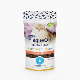 PlaqueOff Dental Bites 60g lõhega hammaste puhastamise maius kassidele