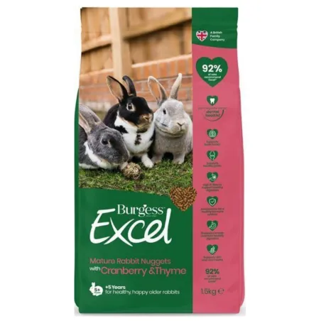 Burgess Excel seenior küüliku täissööt Mature Rabbit 1,5kg