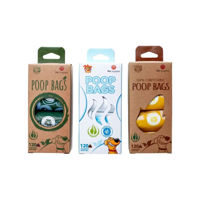 Pet Supplies komposteeritavad kakakotid pakk- 8 rulli