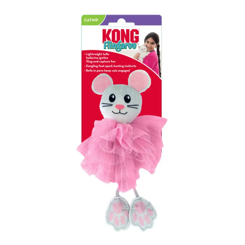 KONG pehme kassi mänguasi Cat Flingaroo Tutu
