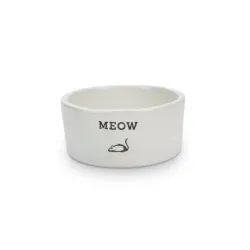 Beeztees kassi kauss Meow keraamiline 11,5*4cm valge