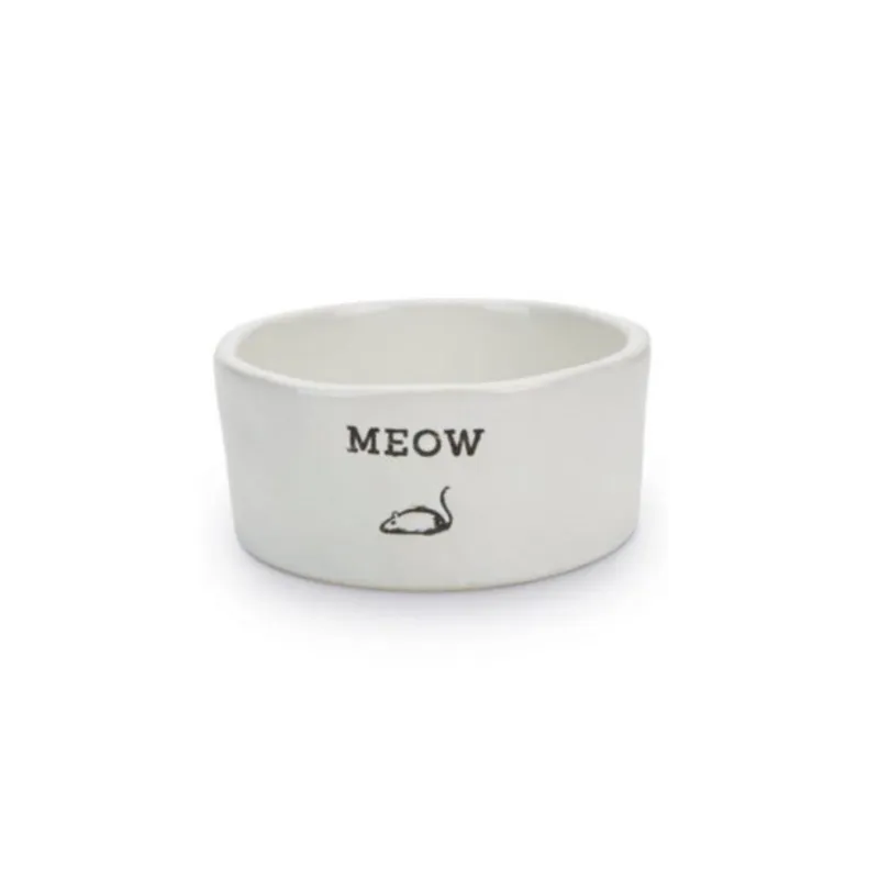 Beeztees kassi kauss Meow keraamiline 11,5*4cm valge