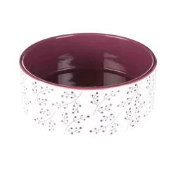 Keraamiline kauss koerale 1,4L/ 20cm valge/marjad